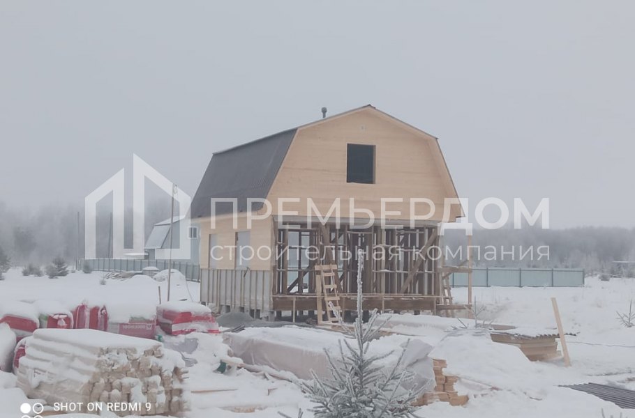 Фото со стройплощадок - Каркасный дом 6х7,5 м