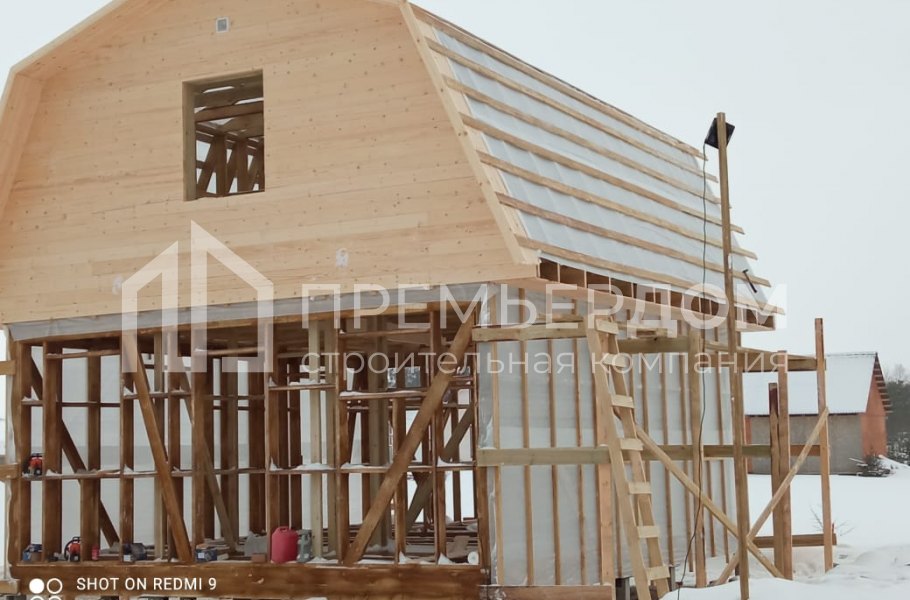 Фото со стройплощадок - Каркасный дом 6х7,5 м