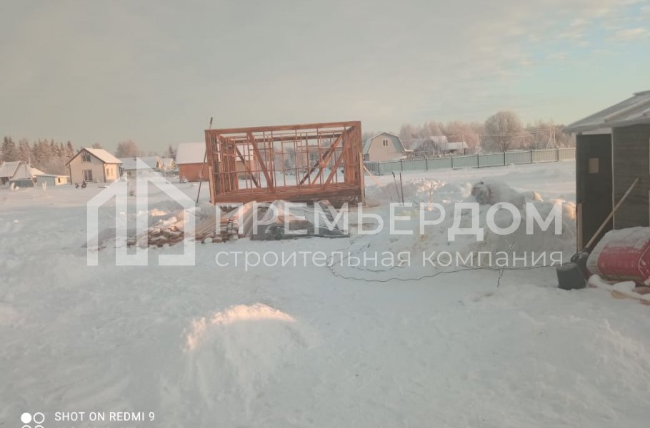 Фото со стройплощадок - Каркасный дом 6х7,5 м