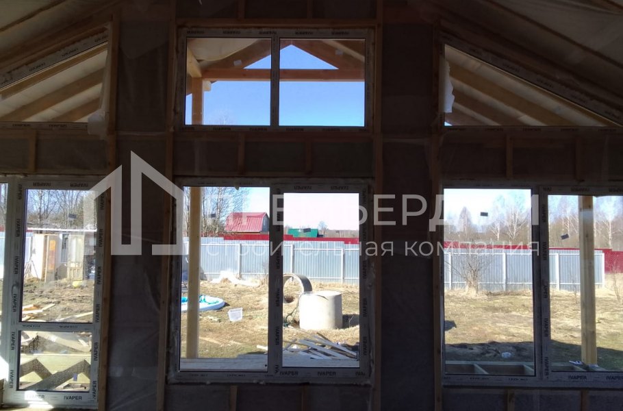 Фото со стройплощадок - Дом по проекту К-25