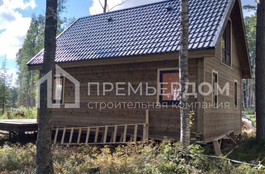 Фото со стройплощадок - Каркасный дом 6×8 м.