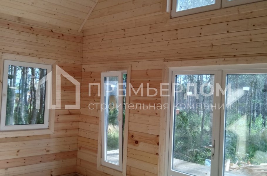 Фото со стройплощадок - Каркасный дом 6×8 м.