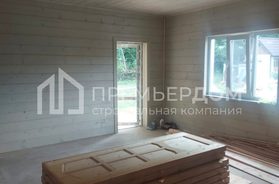 Фото со стройплощадок - Каркасный дом 8×14 м.