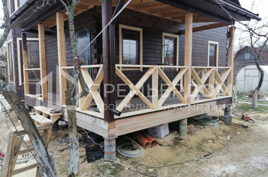 Фото со стройплощадок - Дом по проекту К-24