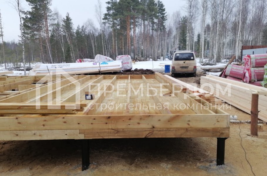 Фото со стройплощадок - Дом по проекту К-62