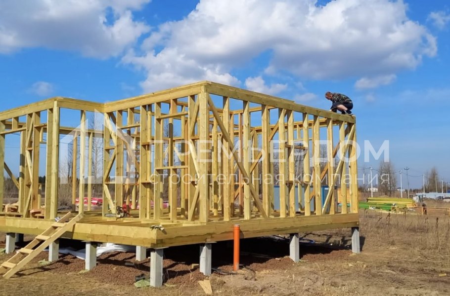 Фото со стройплощадок - Дом по проекту К-125