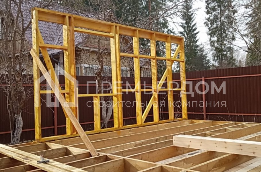 Фото со стройплощадок - Баня по проекту БК-2