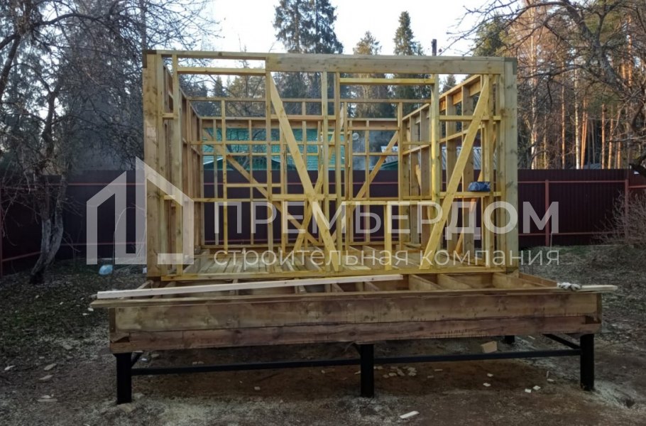 Фото со стройплощадок - Баня по проекту БК-2