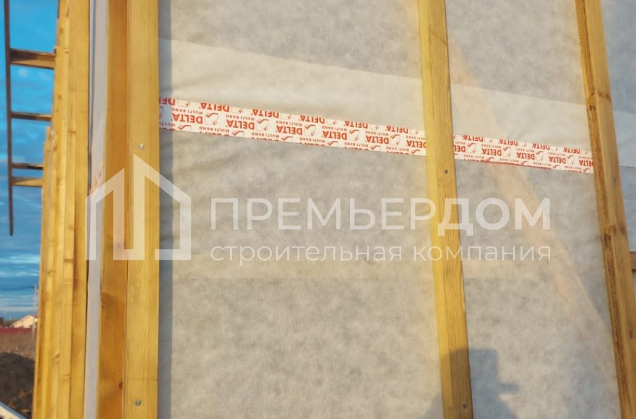 Фото со стройплощадок - Каркасный дом 8х14 м.