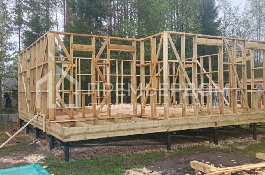 Фото со стройплощадок - Дом по проекту К-10