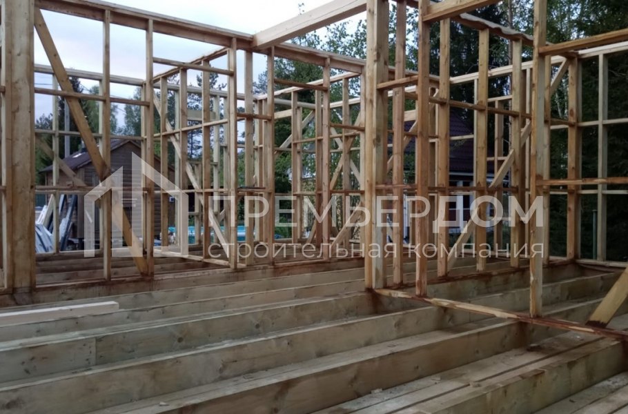 Фото со стройплощадок - Дом по проекту К-10