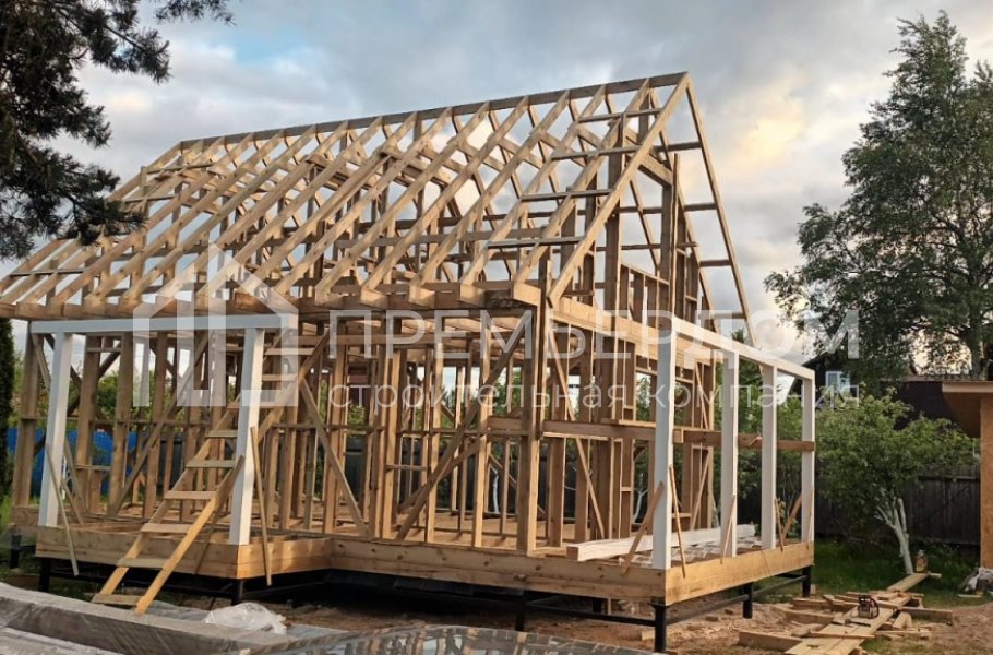 Фото со стройплощадок - Дом по проекту К-105