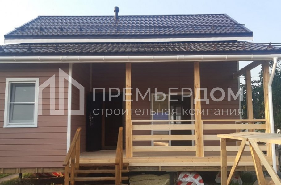 Фото со стройплощадок - Каркасный дом 8х9 м.