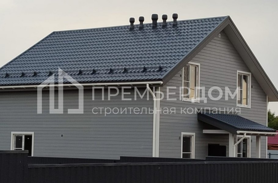 Фото со стройплощадок - Каркасный дом 9х13 м.