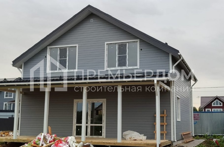 Фото со стройплощадок - Каркасный дом 9х13 м.