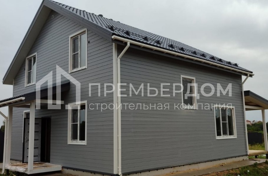 Фото со стройплощадок - Каркасный дом 9х13 м.