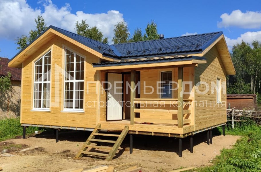 Фото со стройплощадок - Каркасный дом 7.2х8 м.