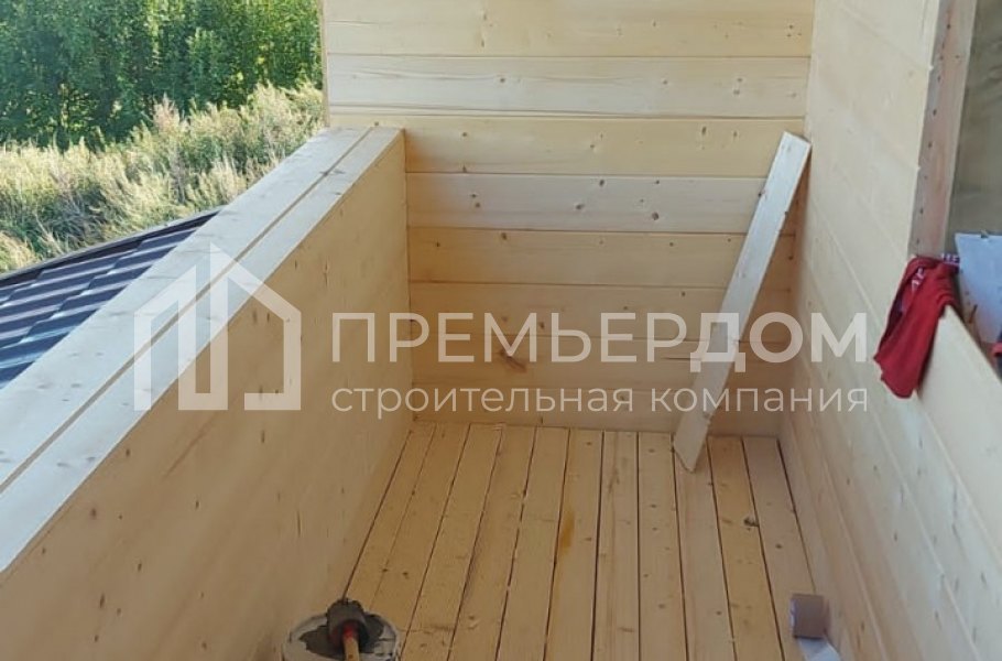 Фото со стройплощадок - Дом из бруса 9х11 м.