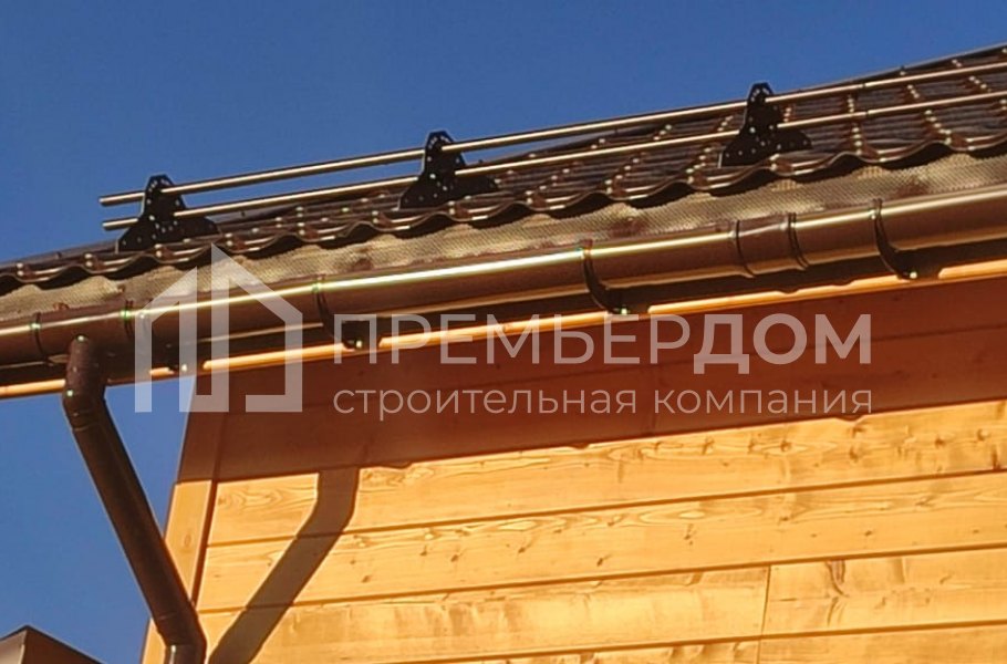 Фото со стройплощадок - Дом из бруса 9х11 м.