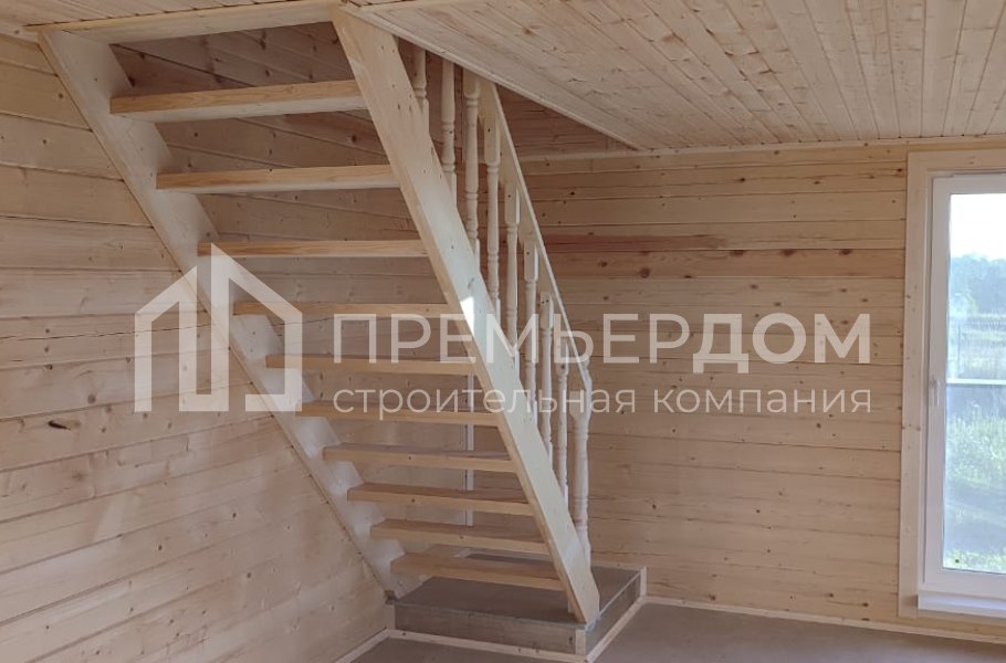 Фото со стройплощадок - Дом из бруса 9х11 м.