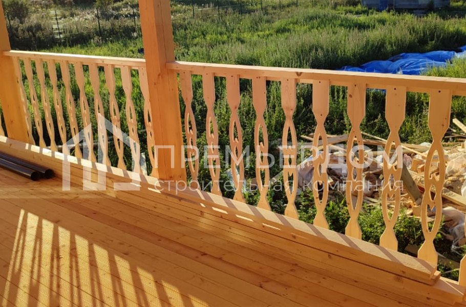 Фото со стройплощадок - Дом из бруса 9х11 м.