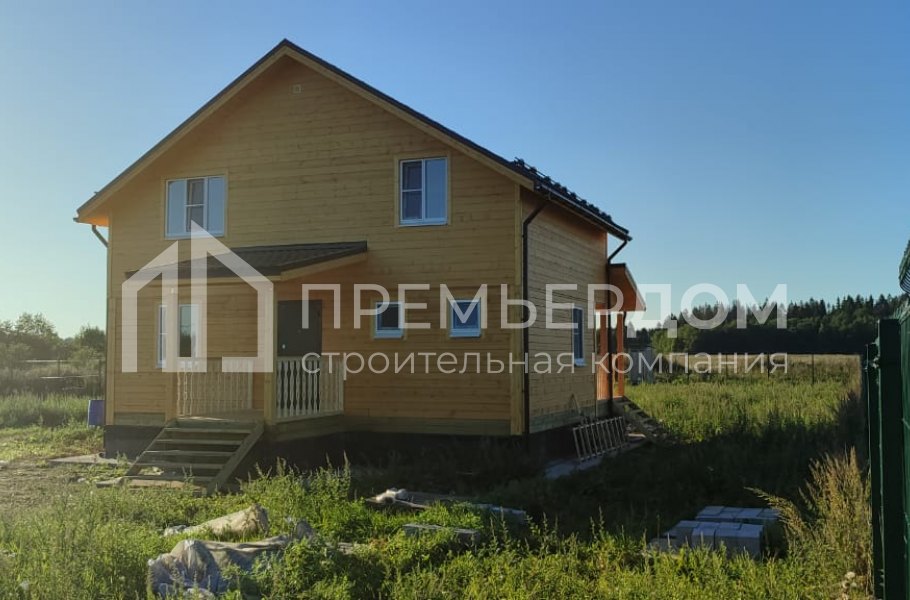 Фото со стройплощадок - Дом из бруса 9х11 м.