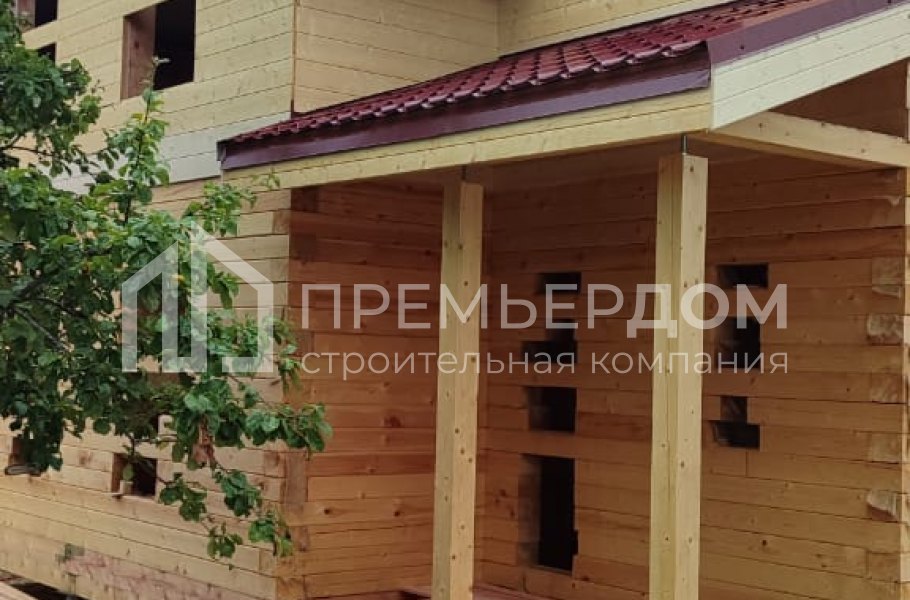 Фото со стройплощадок - Дом из бруса 7,5х8,5 м