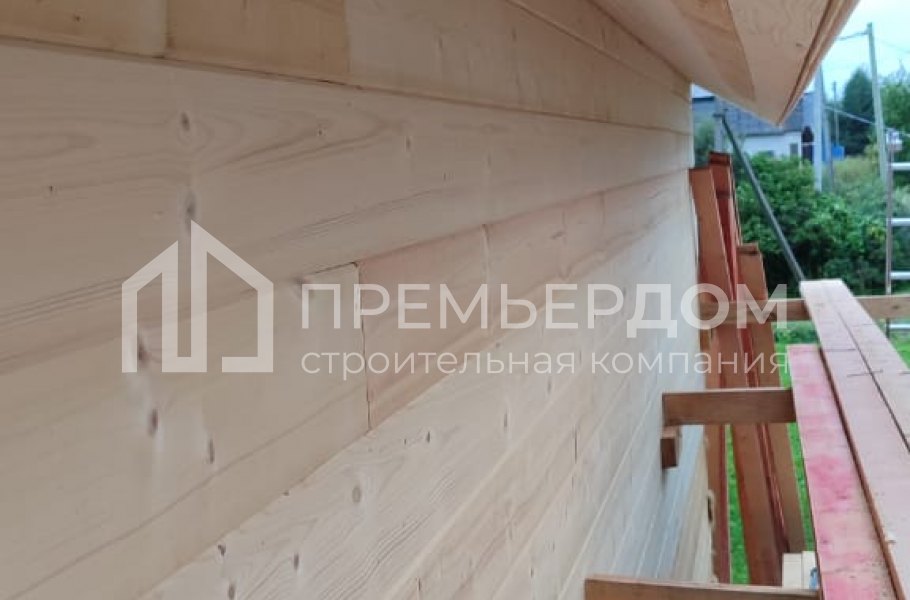 Фото со стройплощадок - Дом из бруса 7,5х8,5 м