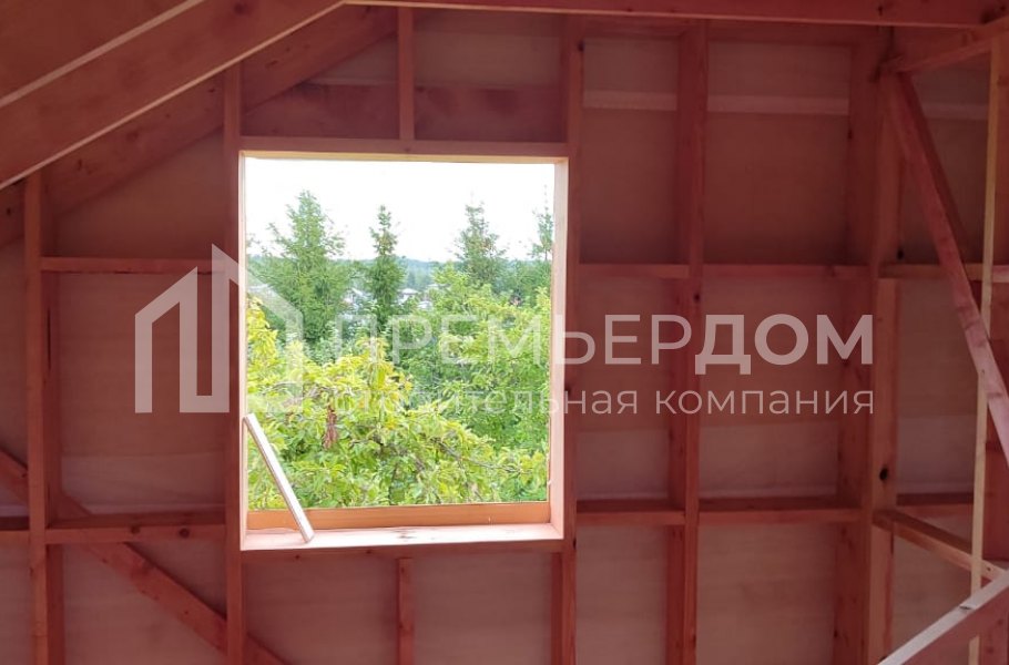 Фото со стройплощадок - Дом из бруса 7,5х8,5 м