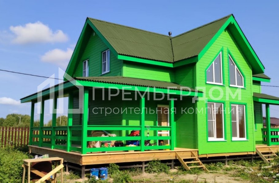 Фото со стройплощадок - Каркасный дом 7.5х12.5 м