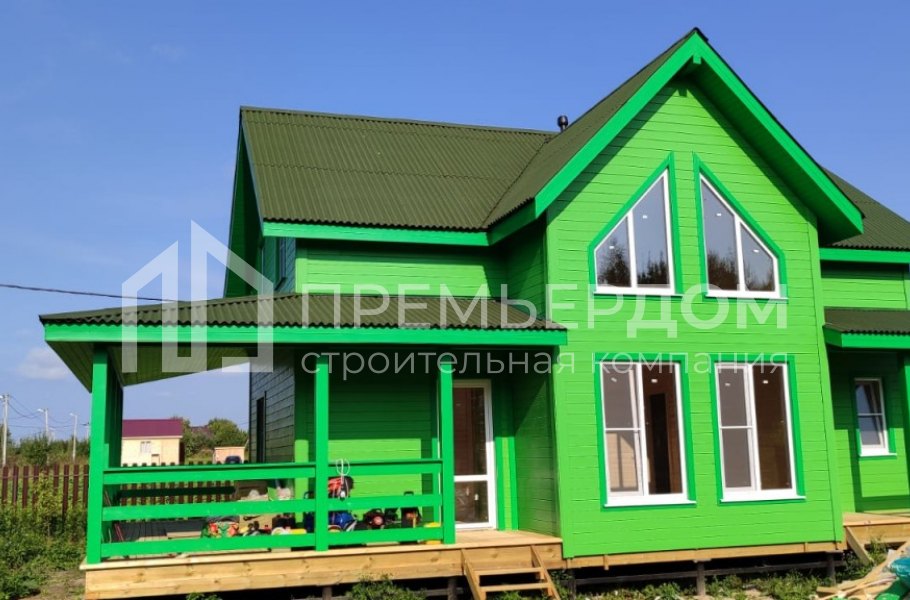 Фото со стройплощадок - Каркасный дом 7.5х12.5 м