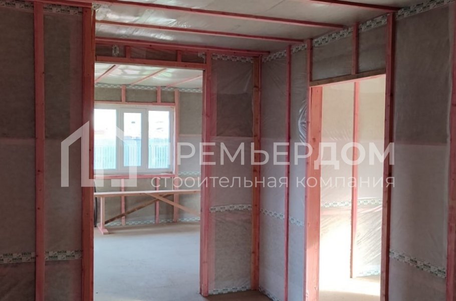 Фото со стройплощадок - Каркасный дом 10х12 м