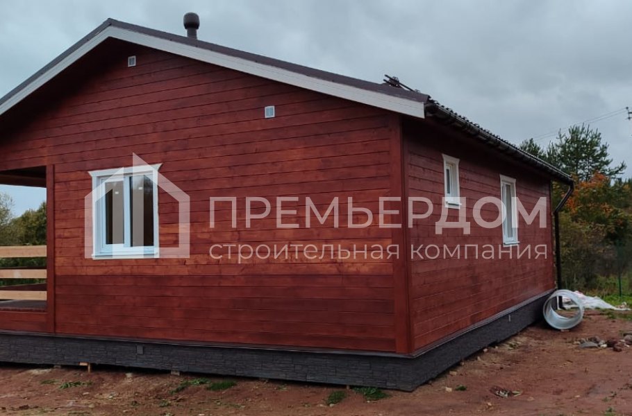Фото со стройплощадок - Каркасный дом 8,5х11 м 