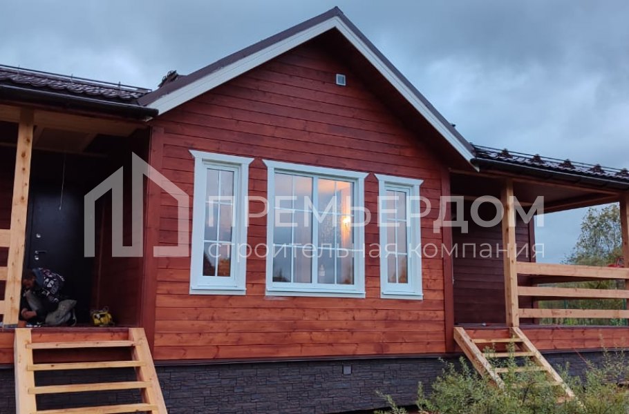 Фото со стройплощадок - Каркасный дом 8,5х11 м 