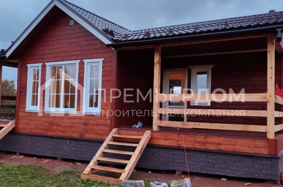 Фото со стройплощадок - Каркасный дом 8,5х11 м 