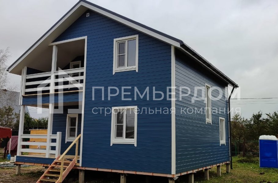 Фото со стройплощадок - Каркасный дом 8х8 м 