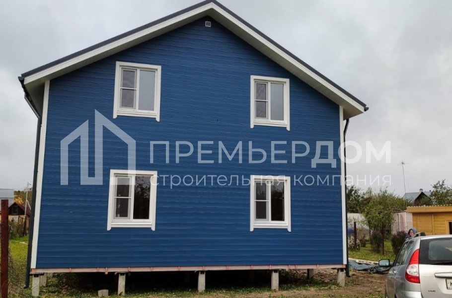 Фото со стройплощадок - Каркасный дом 8х8 м 