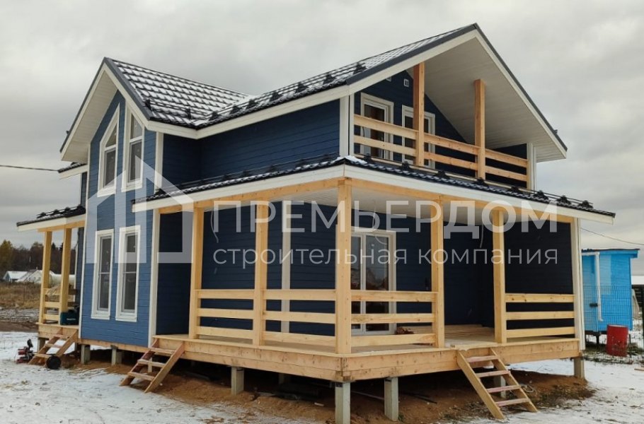 Фото со стройплощадок - Каркасный дом 7х11.5 м.