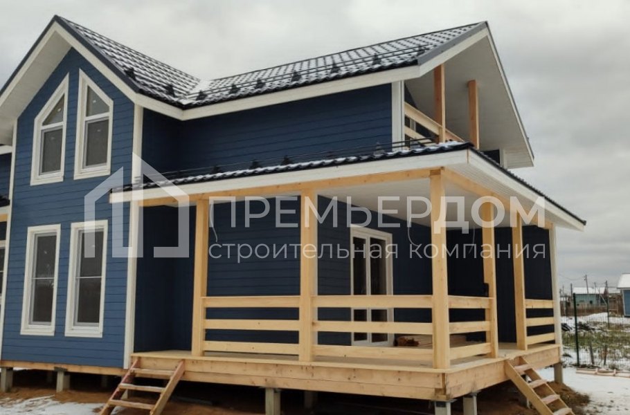 Фото со стройплощадок - Каркасный дом 7х11.5 м.