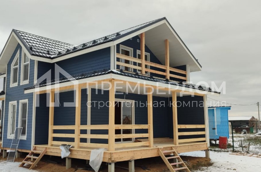 Фото со стройплощадок - Каркасный дом 7х11.5 м.