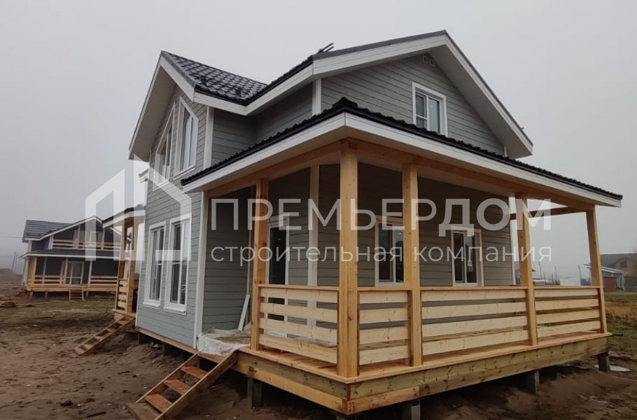 Фото со стройплощадок - Каркасный дом 7х11 м.