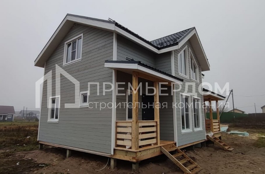 Фото со стройплощадок - Каркасный дом 7х11 м.