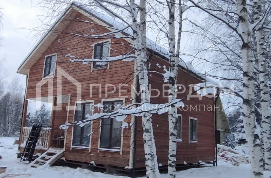 Фото со стройплощадок - Дом из бруса 8х9 м.