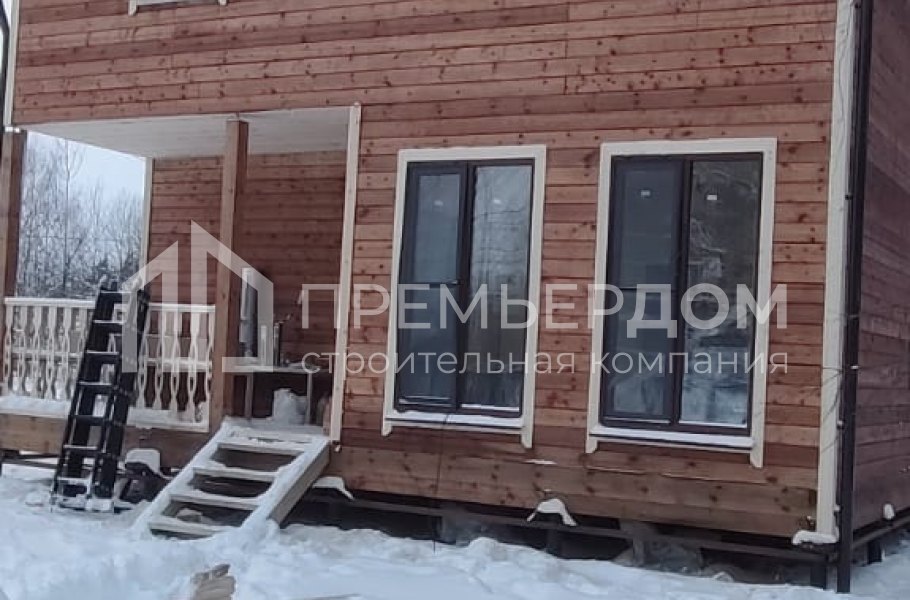 Фото со стройплощадок - Дом из бруса 8х9 м.