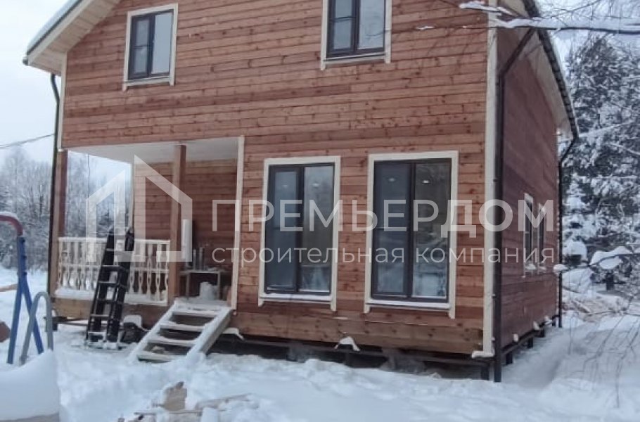Фото со стройплощадок - Дом из бруса 8х9 м.