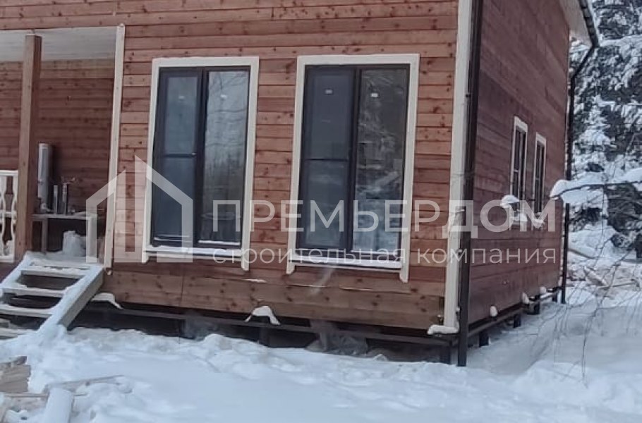 Фото со стройплощадок - Дом из бруса 8х9 м.