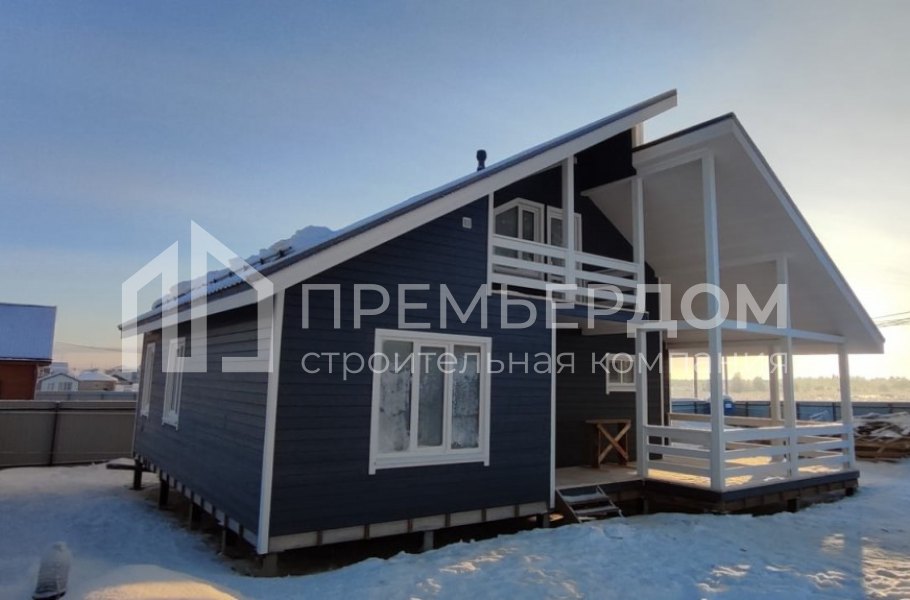 Фото со стройплощадок - Каркасный дом 10.5×12 м.