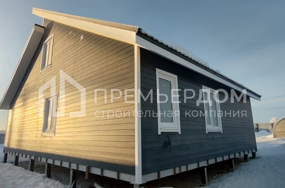 Фото со стройплощадок - Каркасный дом 10.5×12 м.