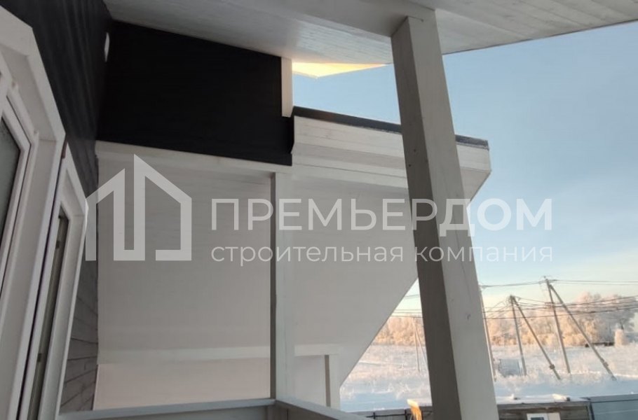 Фото со стройплощадок - Каркасный дом 10.5×12 м.