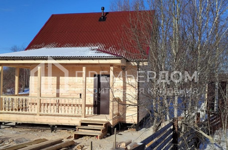 Фото со стройплощадок - Каркасный дом 7×8,5 м.